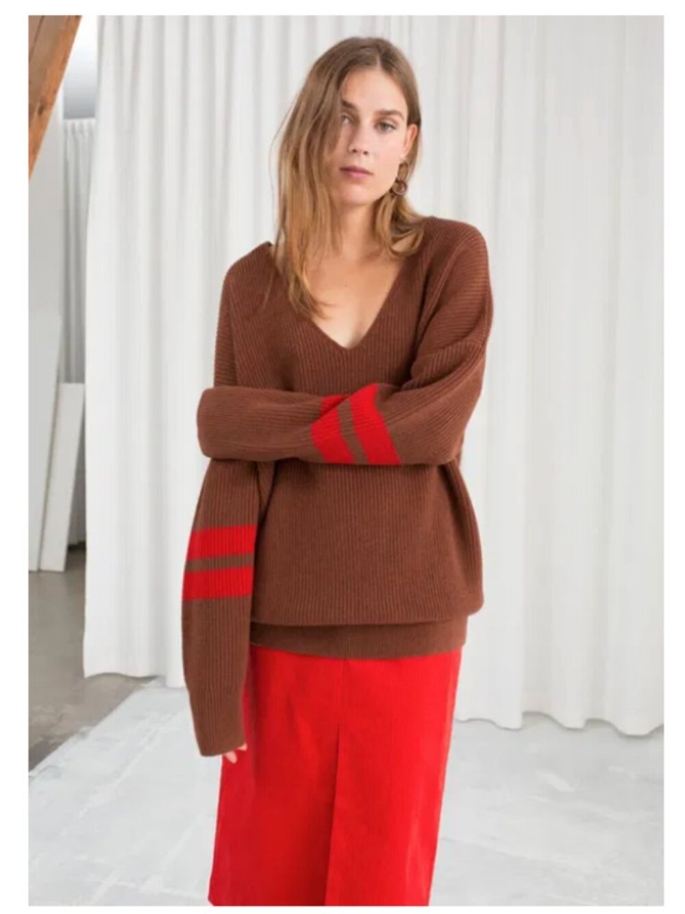 &Other Stories Oversize Knitted Cardigan Size S